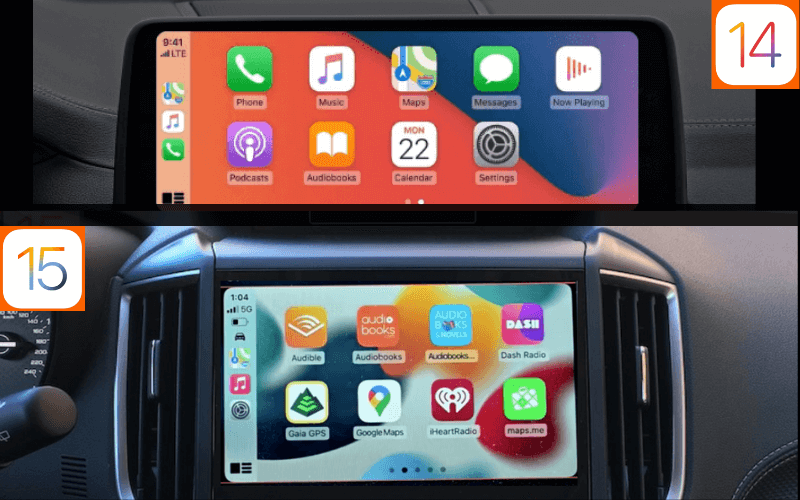 carplay ios 15 vs carplay ios 14