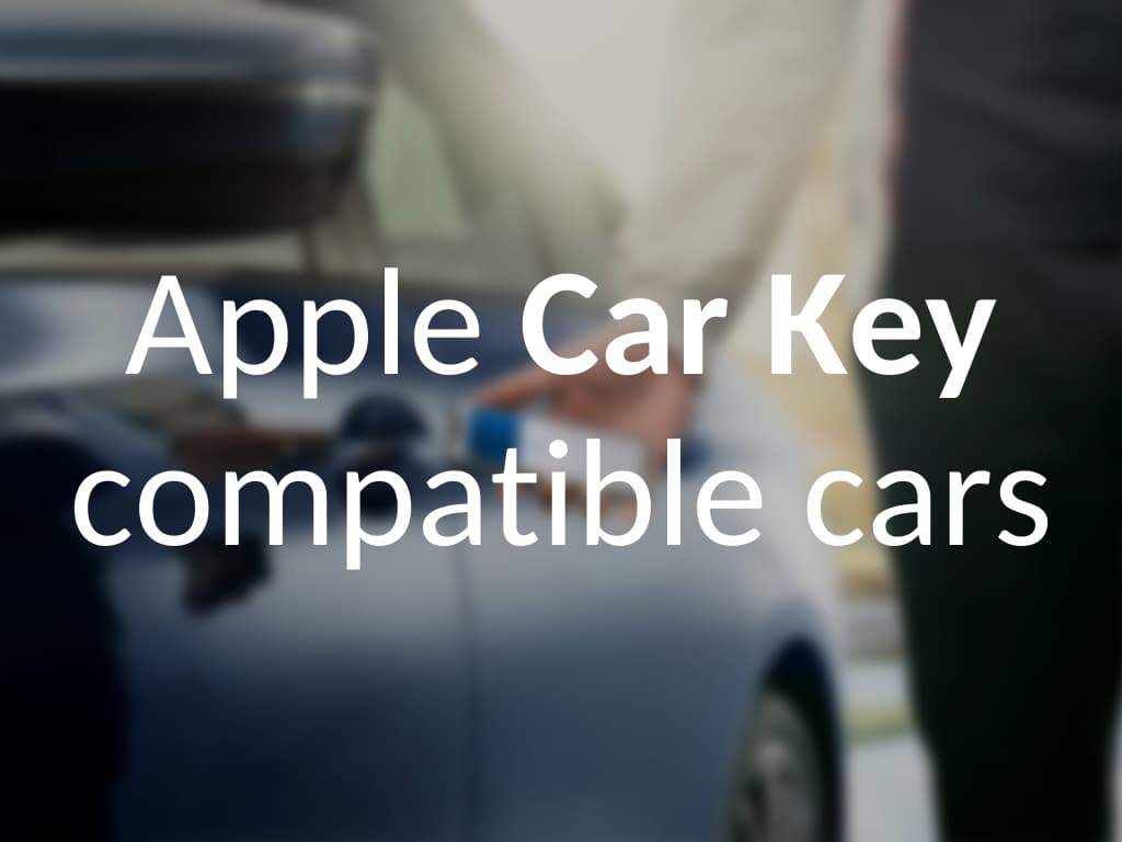 apple car key compatible cars