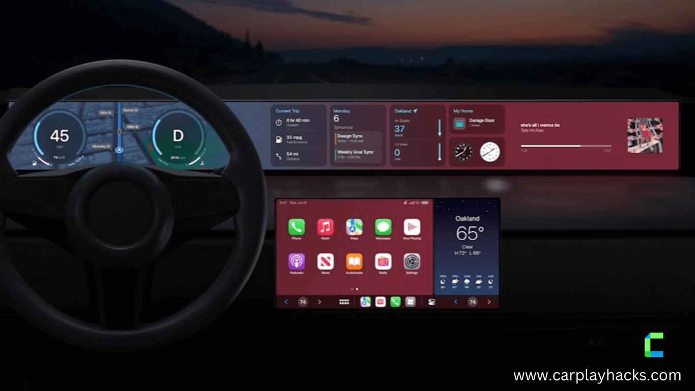 iOS 16 CarPlay screen