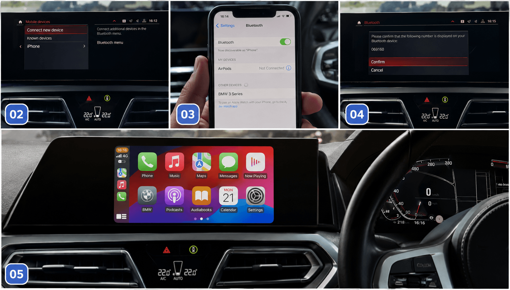 idrive 7 and 8 setup