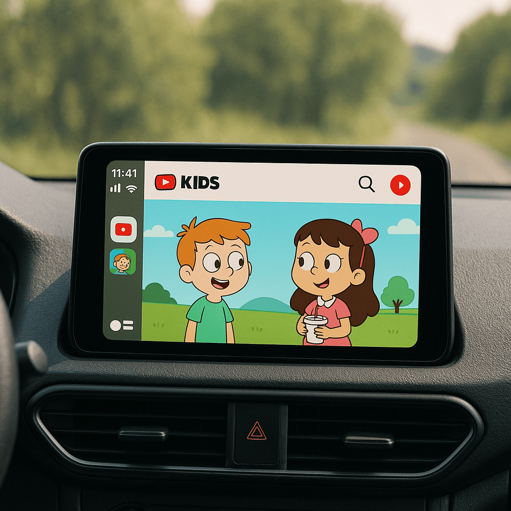 Stream YouTube Kids on Apple CarPlay